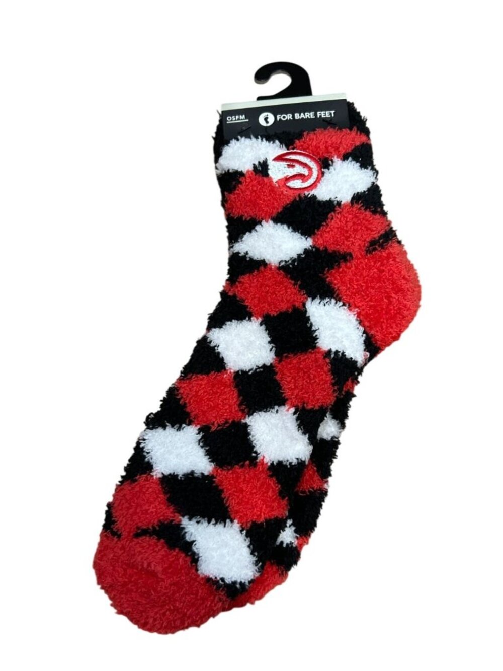 NWT Atlanta Hawks Fuzzy Socks OSFM For Bare Feet MSRP: $15.99